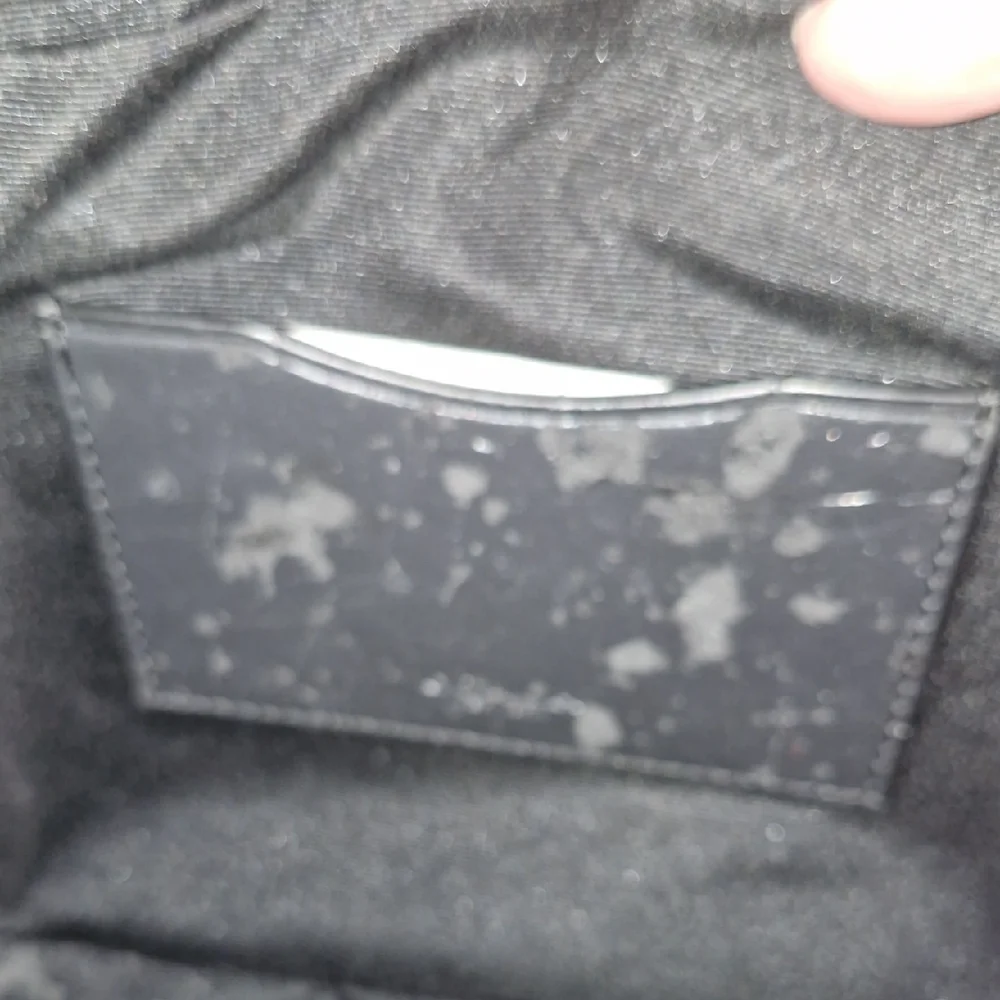 Coach Tan and Black Wristlet with Red Accent - Picture 3 of 6